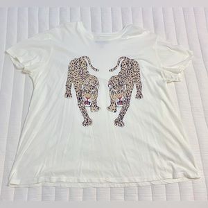 Show Me Your Mumu double leopard t shirt - XL